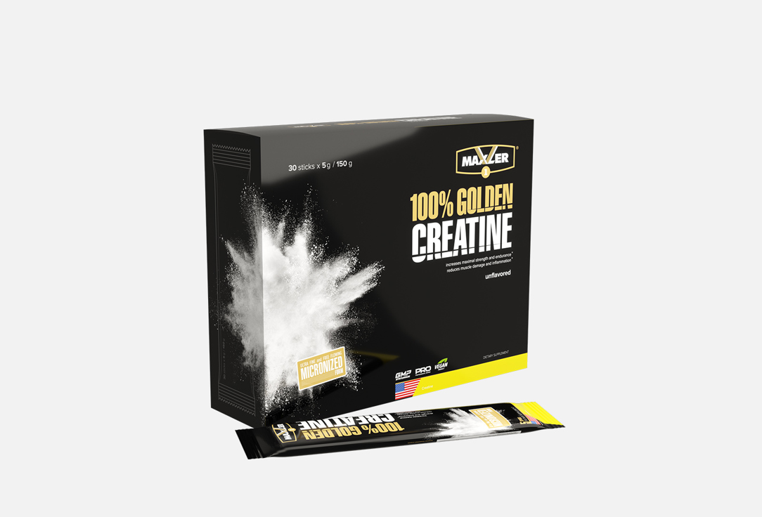 Протеин MAXLER 100% Golden Micronized Creatine, в стиках 30 шт креатин vplab creatine chewable 90 шт