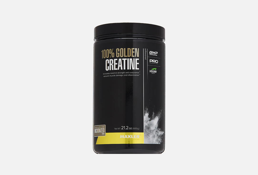 Креатин моногидрат MAXLER 100% Golden Micronized Creatine 600 г