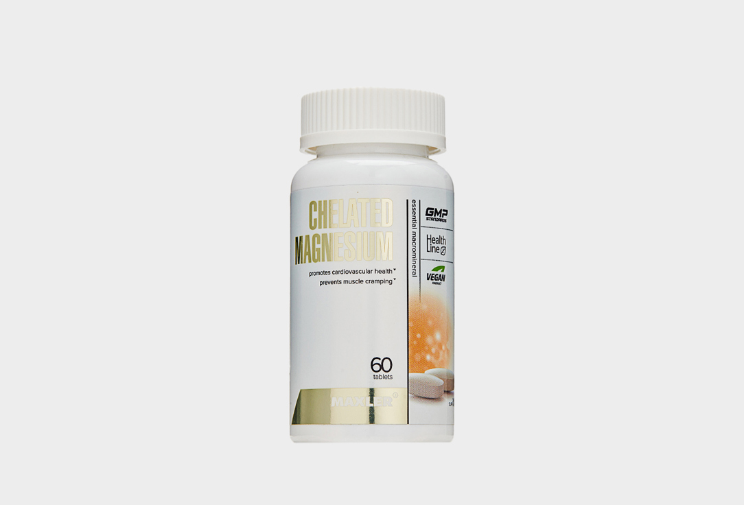 Магний MAXLER В таблетках 60 шт витаминно минеральный комплекс для поддержи сердечно сосудистой системы maxler magnesium b6 апельсин в шипучих таблетках 60 шт