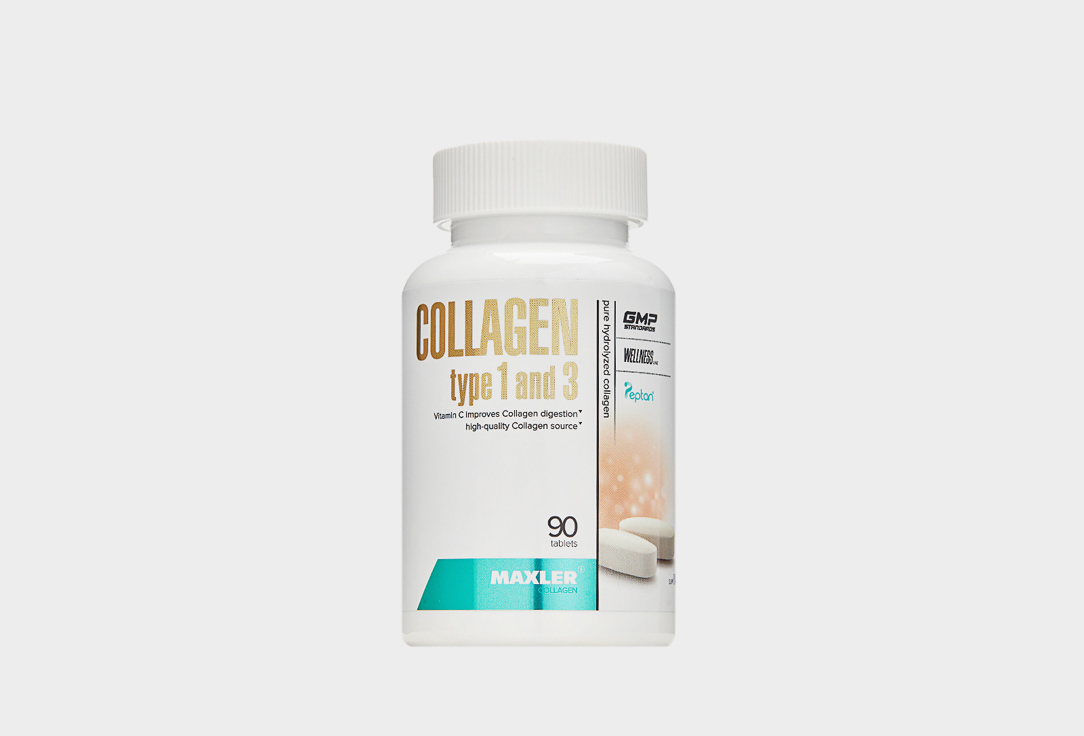 Коллаген с витамином С MAXLER 1 и 3 типа в капсулах 90 шт коллаген с витамином c dr mybo collagen complex в капсулах 120 шт