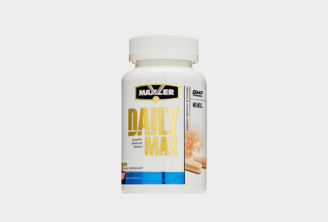 Комплекс витаминов и Омега 3 MAXLER Daily max витамин А, С, D3, цинк 120 шт