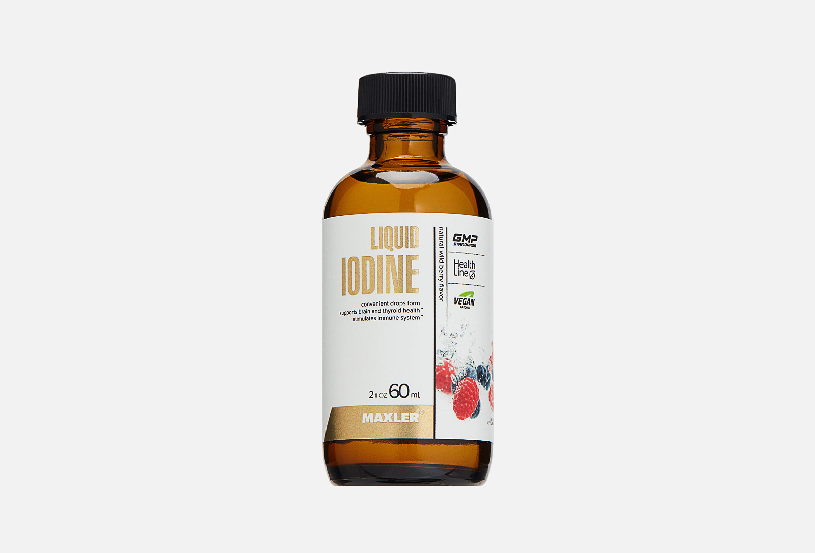 MAXLER Йод жидкий Iodine drops Wild Berries 60 мл — купить, цена в Москве