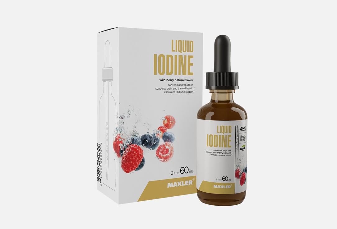 Йод жидкий MAXLER Iodine drops Wild Berries 60 мл