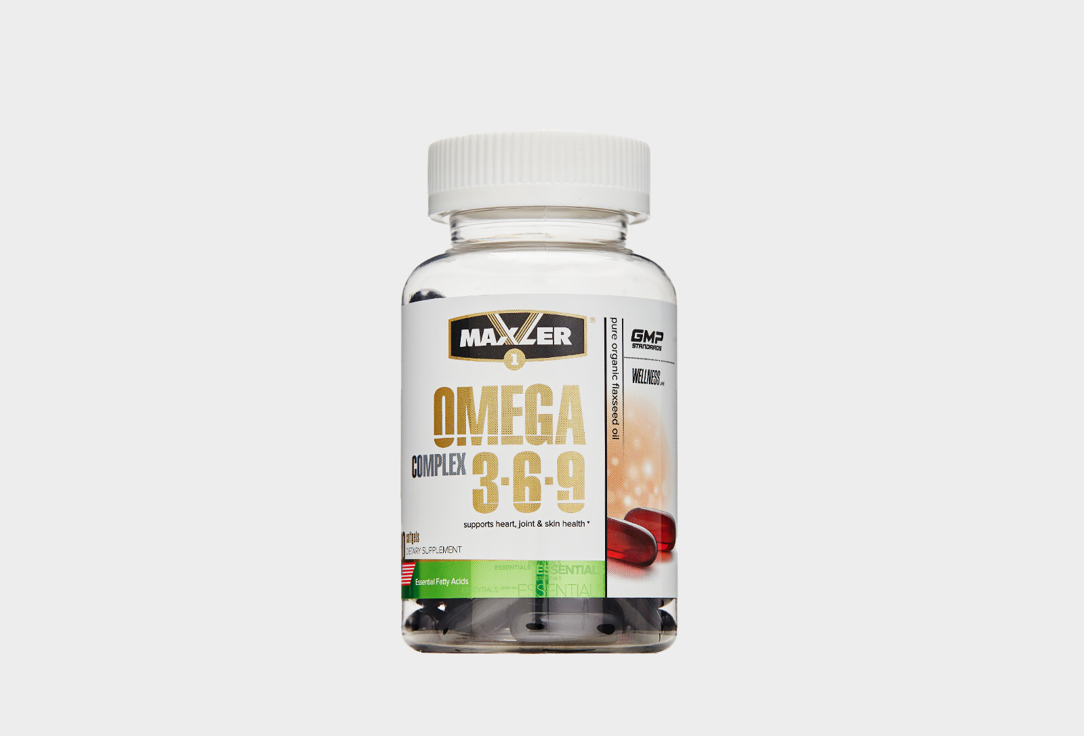биологически автивная добавка 1win omega 3 6 9 60 шт БАД для Поддержки сердечно-сосудистой системы MAXLER Omega 3-6-9 Сomplex, в капсулах 90 шт