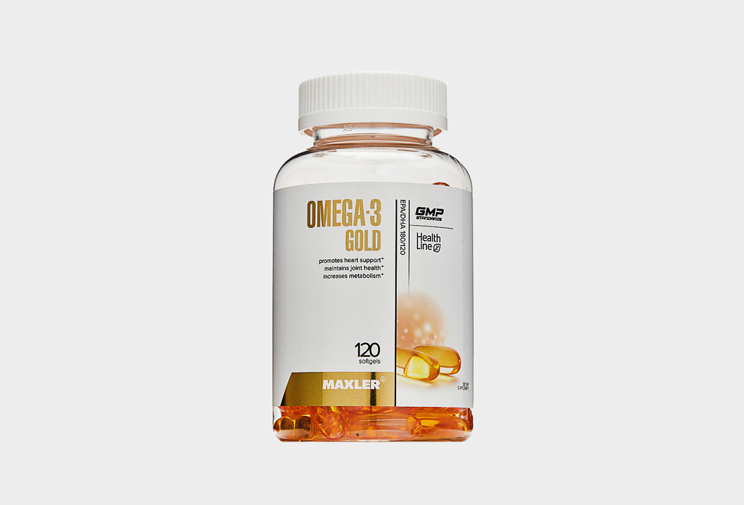 Комплекс витаминов и минералов для поддержки сердечно-сосудистой системы MAXLER Omega-3 Gold, в капсулах 120 шт омега 3 maxler omega 3 gold 120 капc