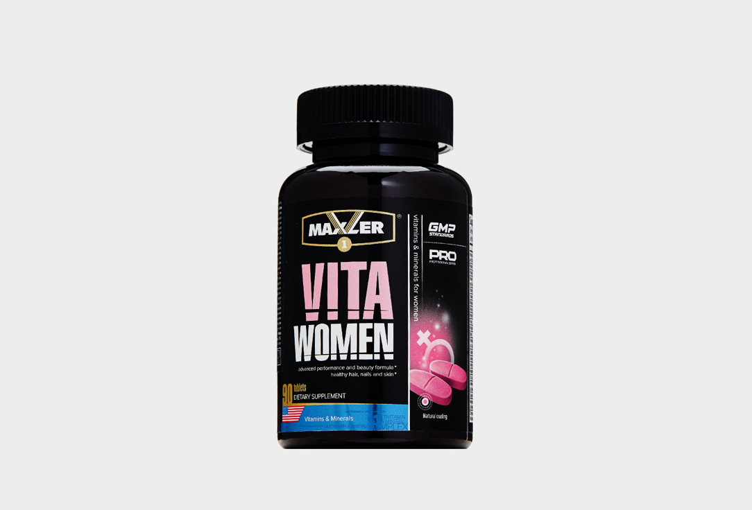 Витаминно-минеральный комплекс MAXLER VitaWomen 90 шт vplab витаминно минеральный комплекс для женщин каплеты 90 шт