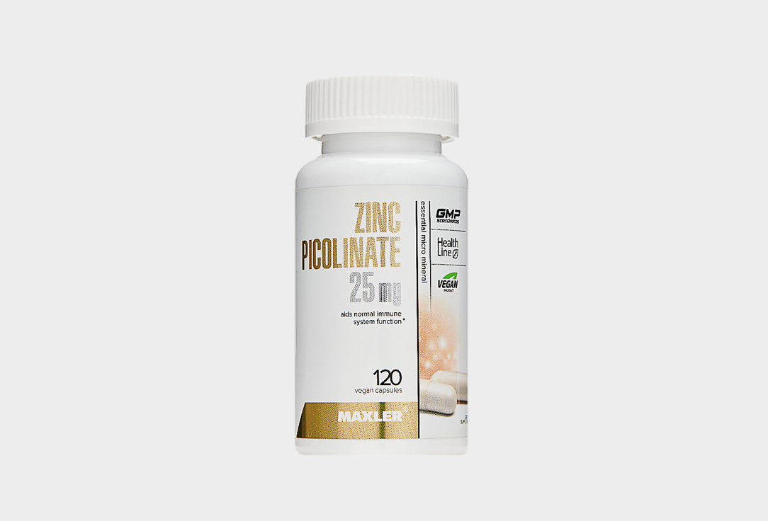 now foods zinc picolinate пиколинат цинка 50 мг 120 капсул Минералы MAXLER Zinc Picolinate 120 шт
