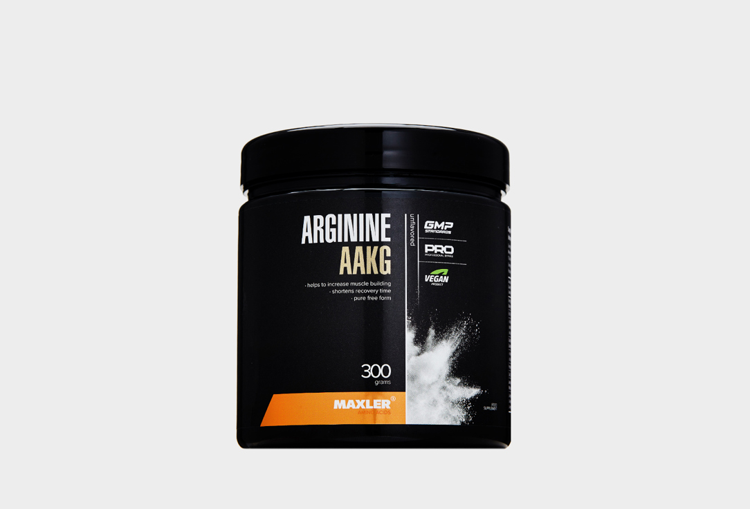 Аминокислоты MAXLER Аргинин AAKG 300 г аминокислота aakg 150 g лайм