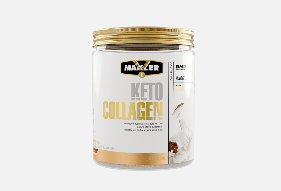 Коллаген со вкусом кокоса MAXLER Keto Collagen 