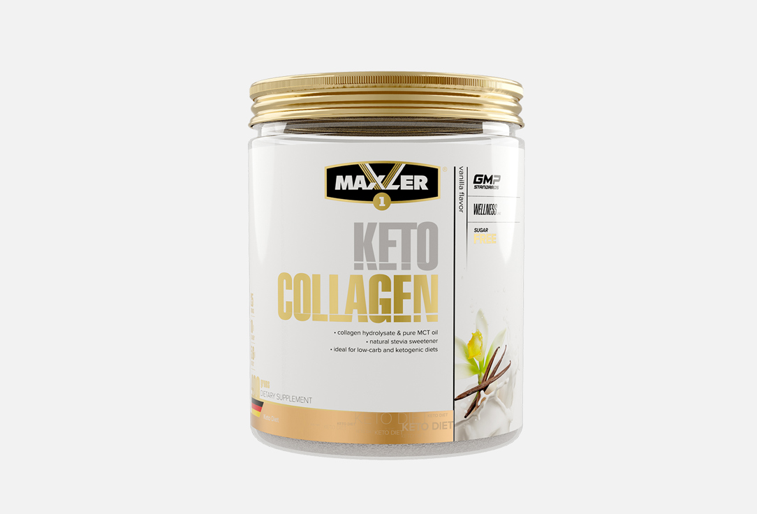 Коллаген со вкусом ванили MAXLER Keto Collagen 