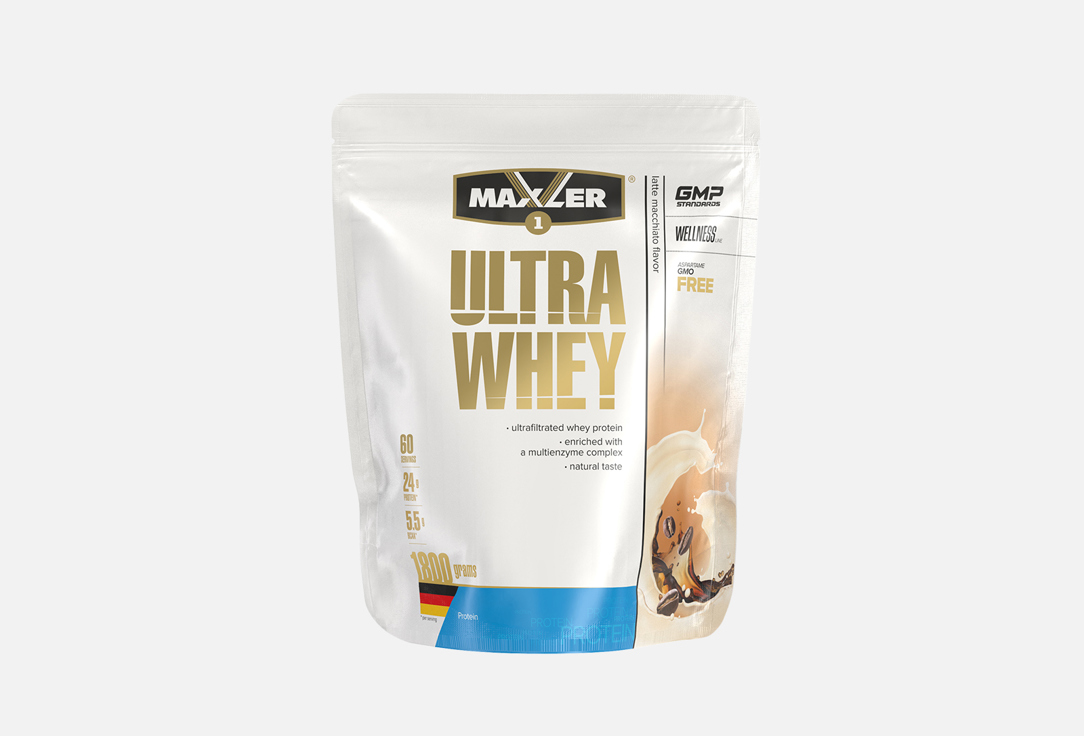 Протеин со вкусом латте макиато MAXLER Ultra Whey 1.8 кг