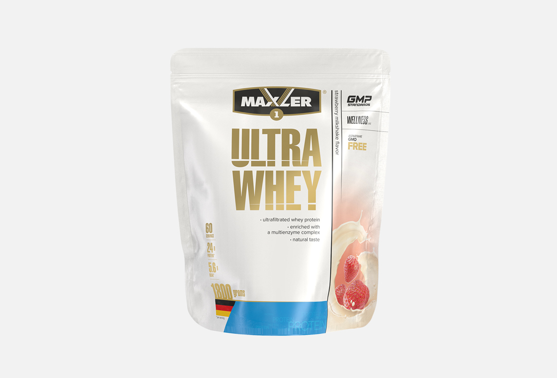 Протеин со вкусом клубники MAXLER Ultra Whey 1.8 кг