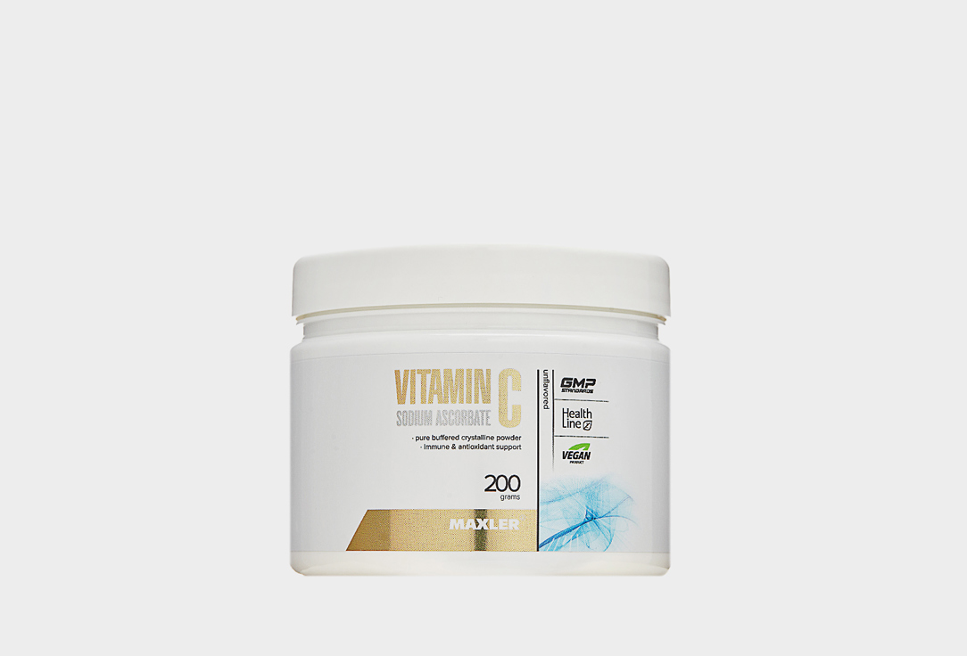Комплекс витаминов и минералов для кукрепления иммунитета MAXLER Vitamin C Sodium Ascorbate Powder 