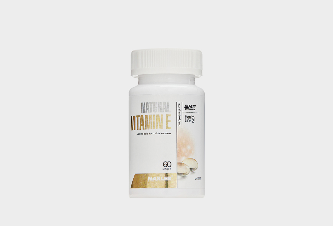 Комплекс витаминов и минералов для красоты кожи MAXLER Vitamin E Natural form, в капсулах 