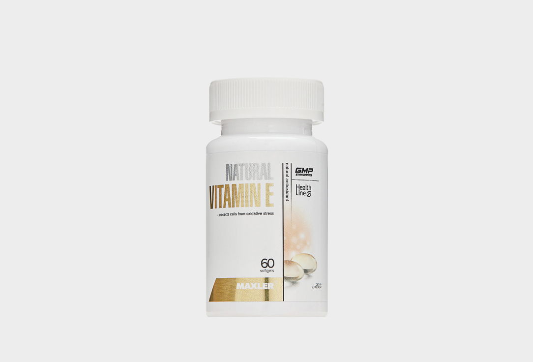 Изображение товара Комплекс витаминов и минералов для красоты кожи MAXLER Vitamin E Natural form, в капсулах