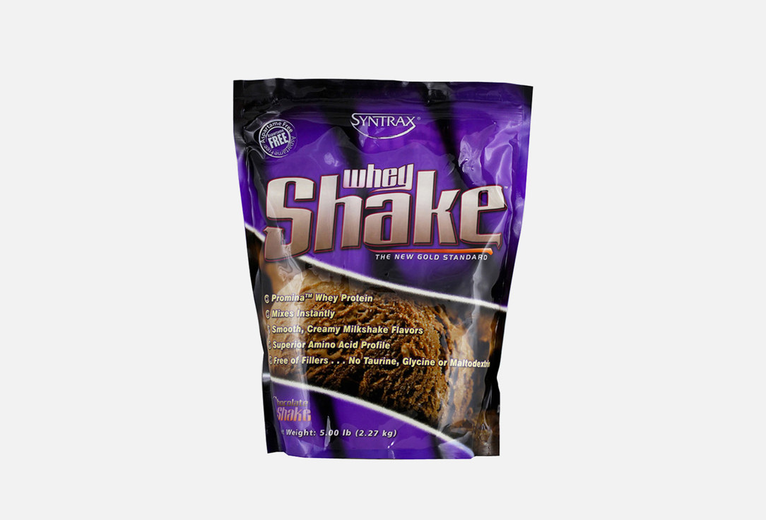 Протеин со вкусом шоколада SYNTRAX Whey Shake 2270 г протеин whey protein shake power pro 900 г вкус молочный шоколад