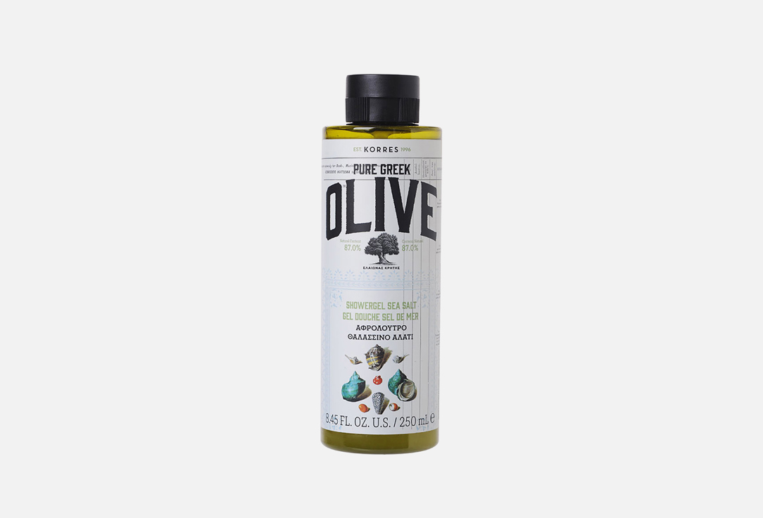 Гель для душа KORRES Olive&Sea Salt Showergel 250 мл korres крем для тела pure greek olive олива и морская соль 200 мл