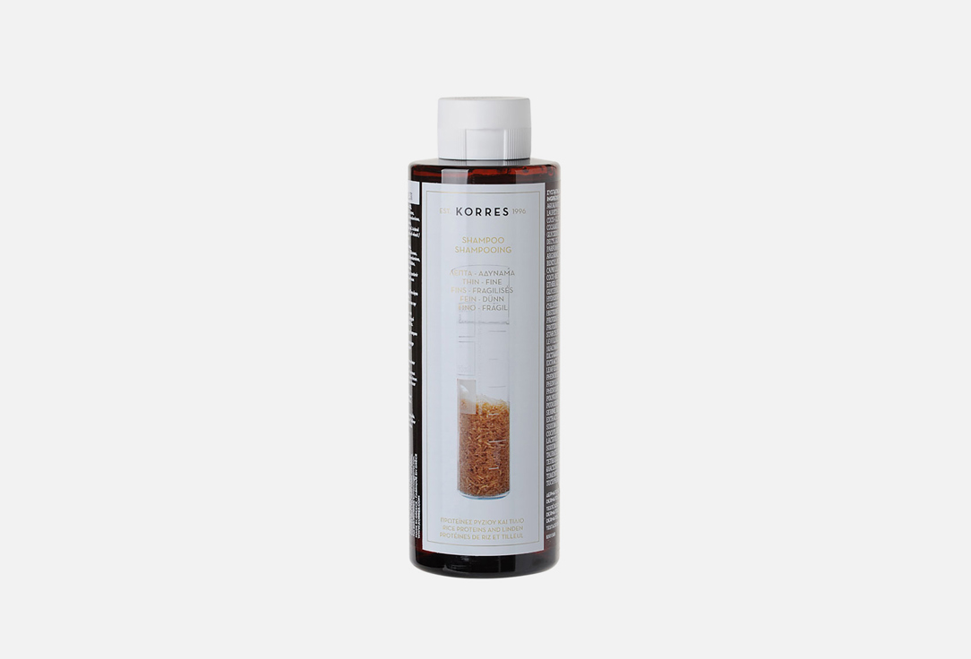 шампуни korres шампунь для питания волос olive Шампунь с протеинами риса и липой KORRES Rice Proteins&Linden Shampoo 250 мл