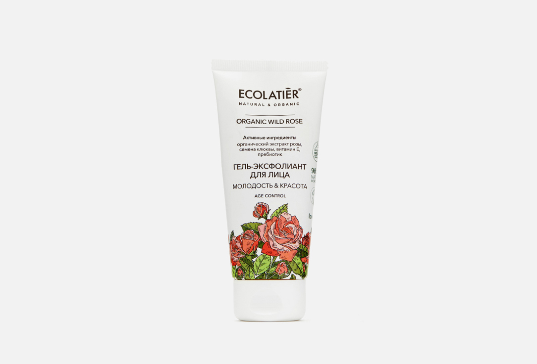 

Гель-эксофолиант для лица ECOLATIER, Organic WILD ROSE 100 мл
