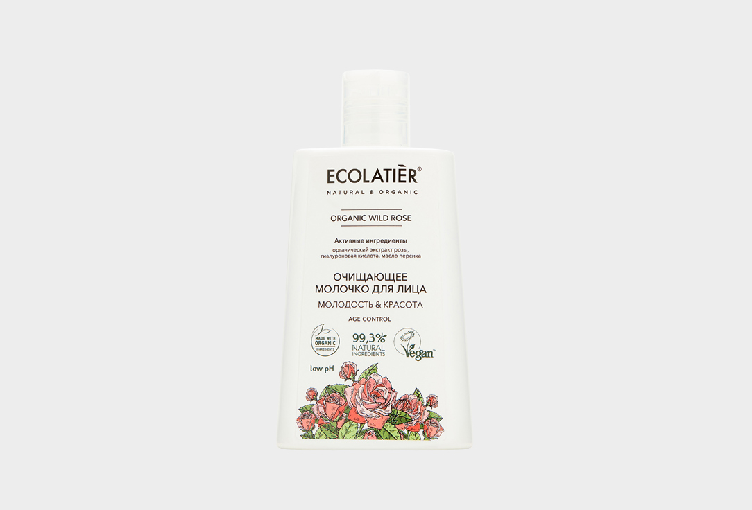 Изображение товара Очищающее молочко для лица ECOLATIER Organic WILD ROSE