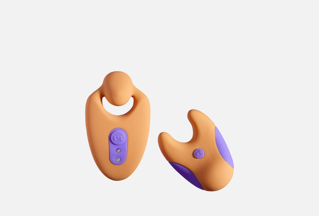 Клиторальный вибратор  Unbound Divvy orange and purple 