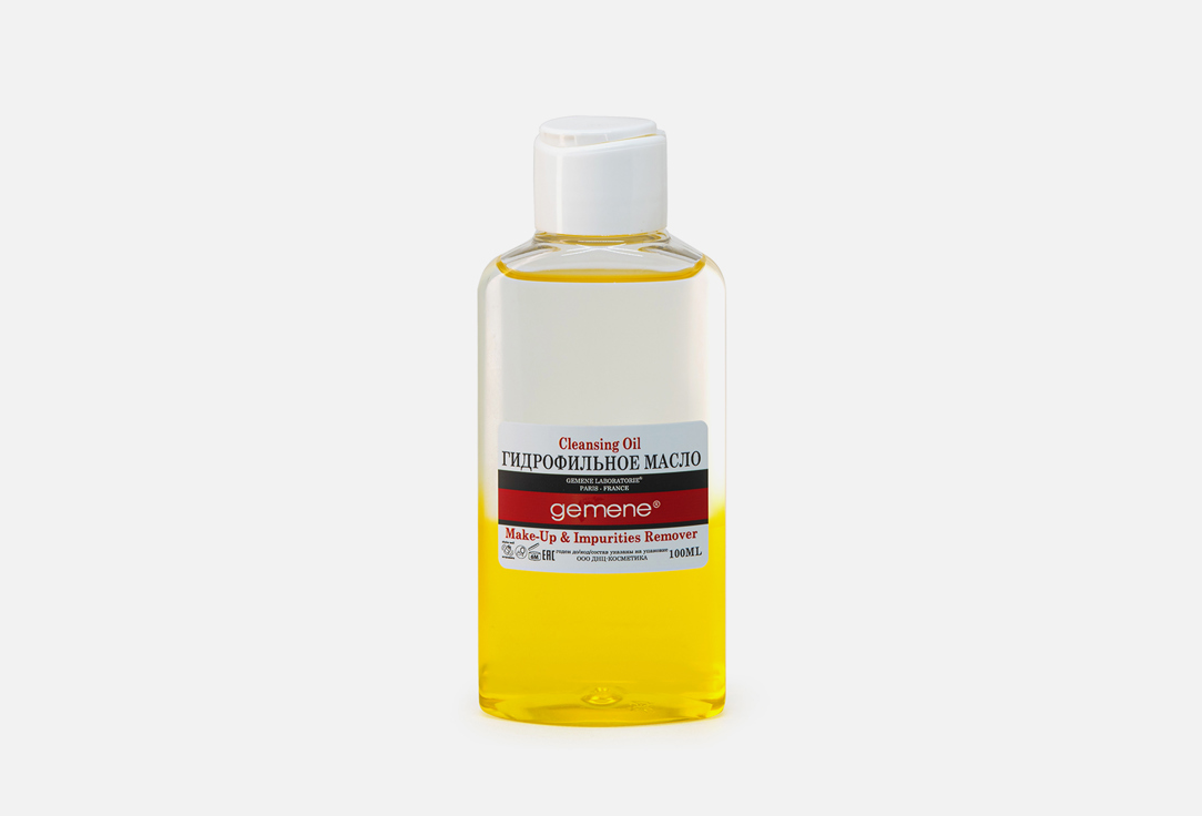 Масло гидрофильное GEMENE Cleansing oil 100 мл масло персика гидрофильное с гиалуроновой кислотой косметическое фл 100мл