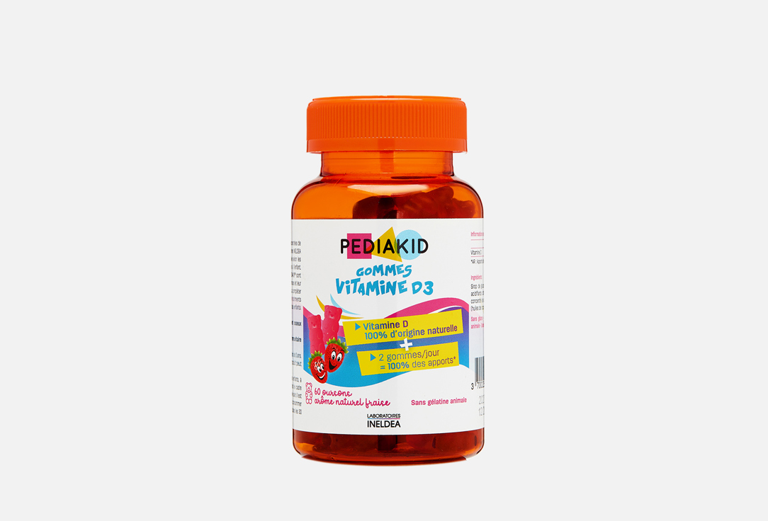 Витамин D3 для детей PEDIAKID В жевательных пастилках 60 шт витамин d3 для детей pediakid в жевательных пастилках 60 шт