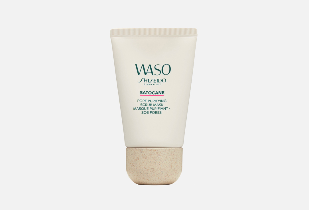 Маска-скраб для глубокого очищения пор SHISEIDO WASO SATOCANE PORE PURIFYING SCRUB MASK 80 мл средства для умывания shiseido маска пленка для глубокого очищения кожи waso