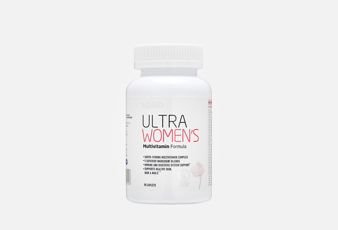 БАД для женского здоровья VPLAB ultra women витамин A, C, биотин, фолиевая кислота, кальций 