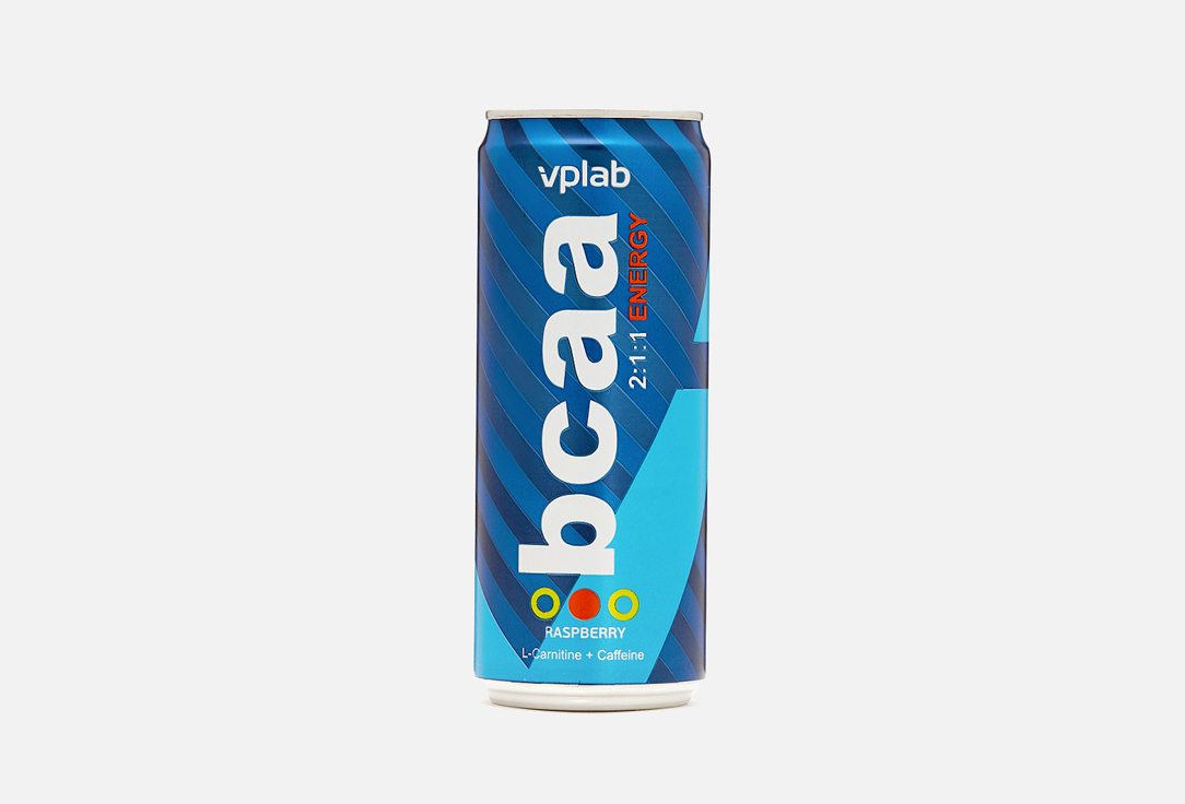 Спортивный энергетический напиток со вкусом малины VPLAB BCAA ENERGY 2:1:1 RASPBERRY FLAVOUR nutrition 