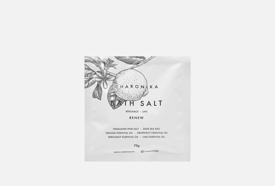Соль для ванны CHARONIKA RENEW bath salt 