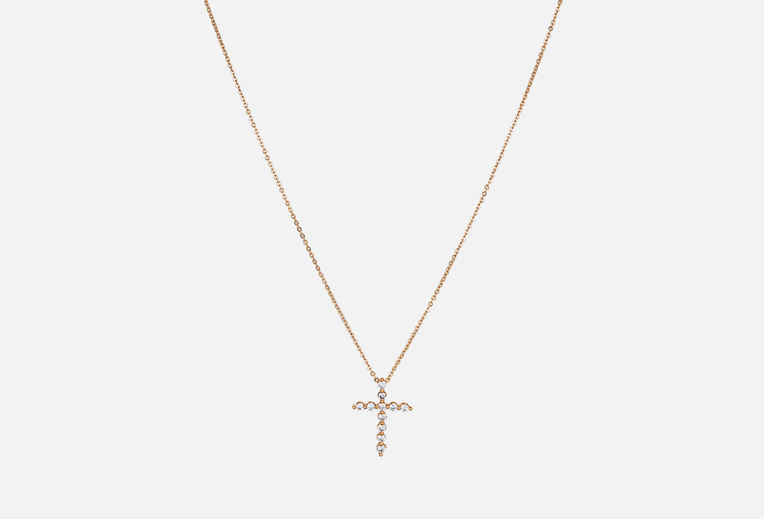 Изображение товара Колье Forostina.K Cross с цирконами регулируемая длина