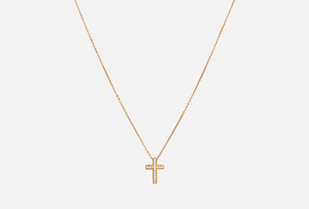 Изображение товара Колье Forostina.K Cross из гипоаллергенного сплава с кристаллами