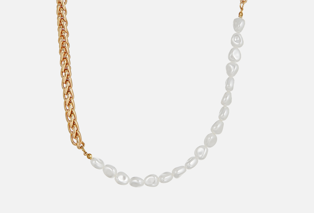 Изображение товара Колье Forostina.K Anchor из гипоаллергенного сплава с жемчугом 46 см легкое стильное украшение