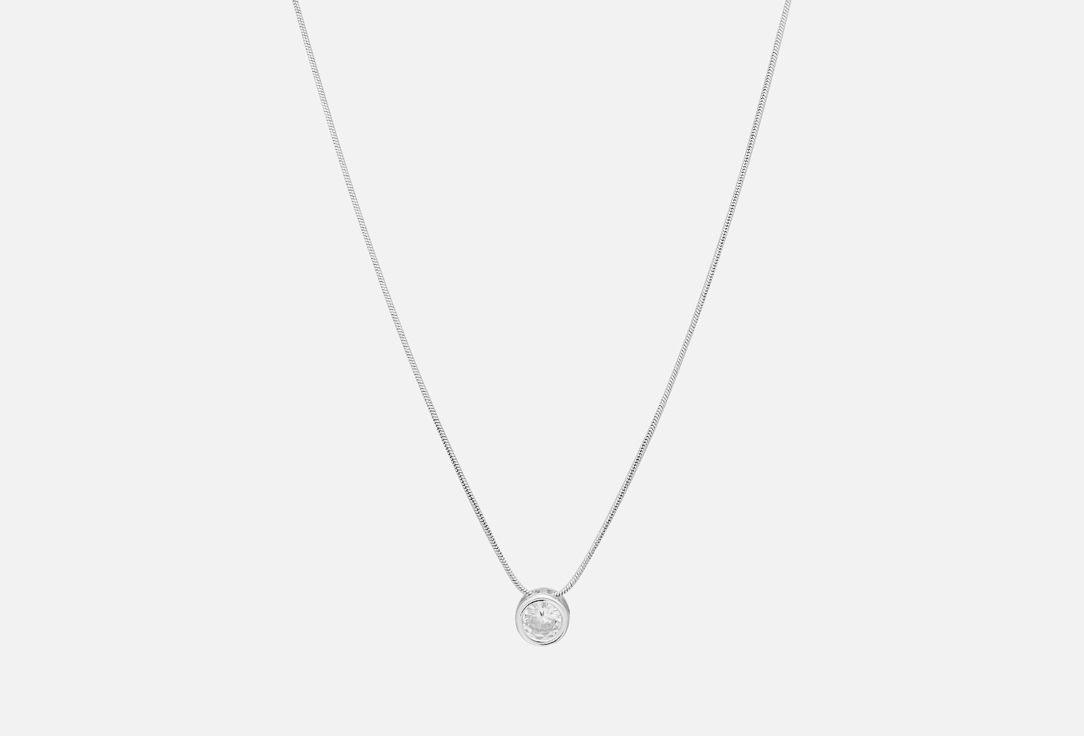 Изображение товара Колье Forostina.K Weightlessness 2.0 минимализм с цирконом регулируемая длина