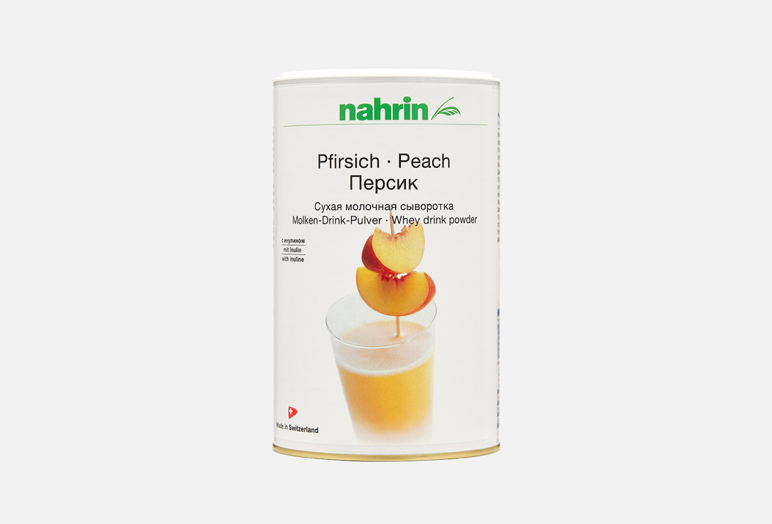 молочная сыворотка со вкусом персика nahrin peach 600 гр Молочная сыворотка со вкусом персика NAHRIN Peach 600 г