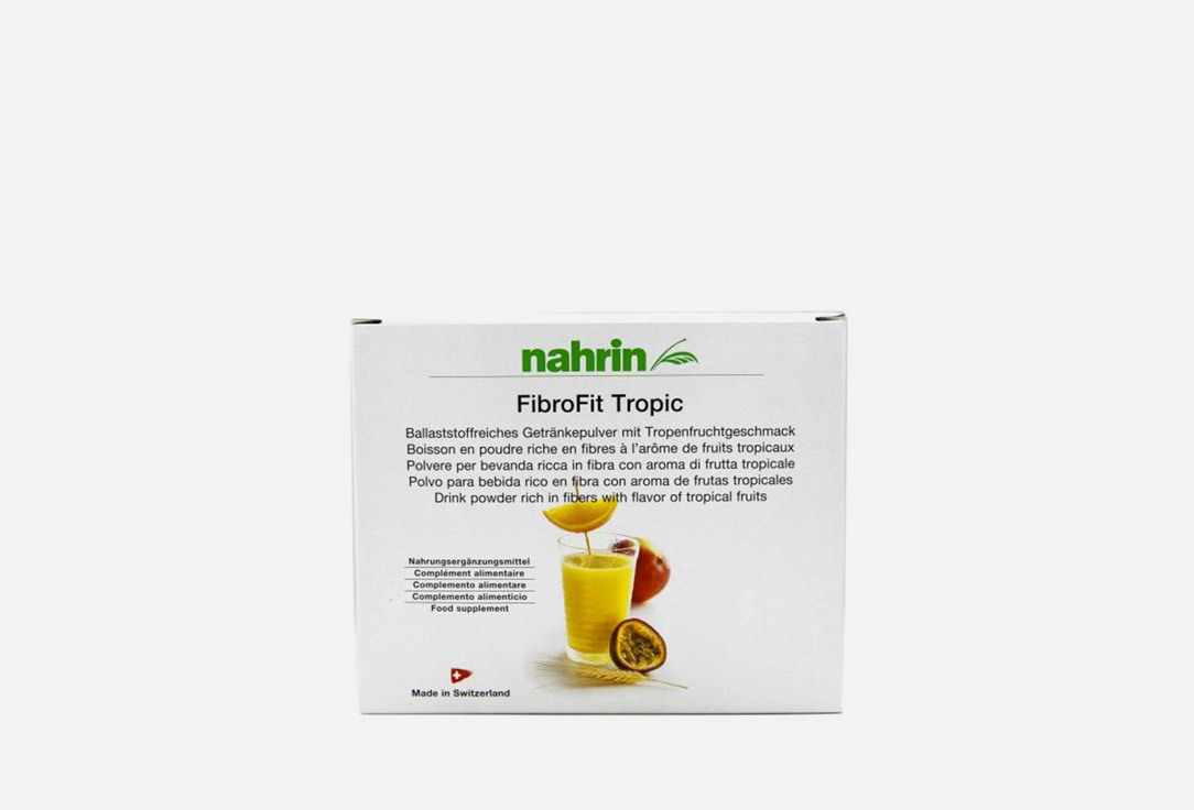 Порошок для приготовления напитка с тропическим вкусом Nahrin FibroFit Tropic 