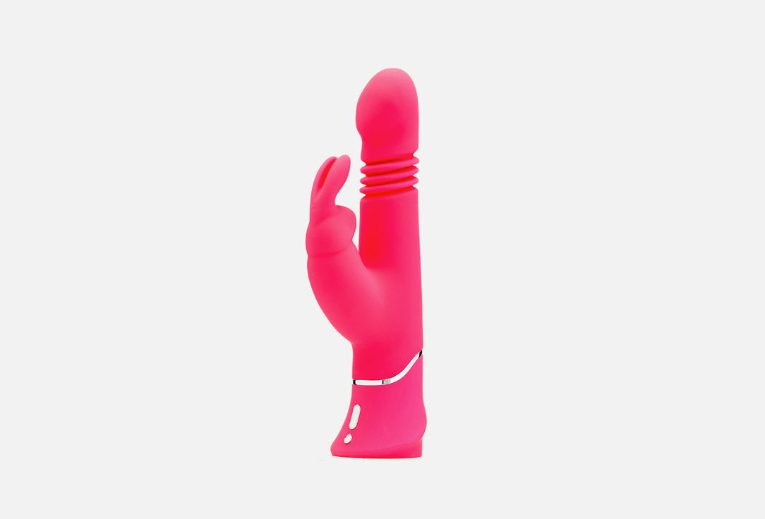 Изображение товара Вибратор с клиторальным стимулятором Happy Rabbit Thrusting Realistic Rechargeable Rabbit Vibrator
