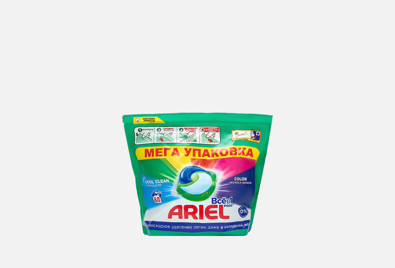 Ariel Капсулы для стирки Color 60 шт — купить, цена в Москве