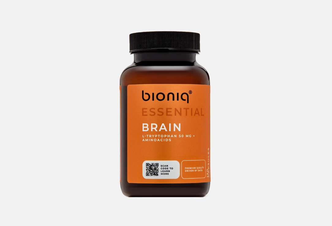 цена БАД для улучшение памяти и внимания BIONIQ Brain L-триптофан, витамины группы B 120 шт