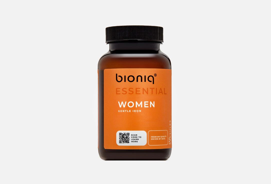 БАД для женского здоровья BIONIQ Women железо, витамин C, витамин B9 и B12 120 шт бады для женского здоровья bioniq essential вуман – woman легкоусвояемое железо для женщин
