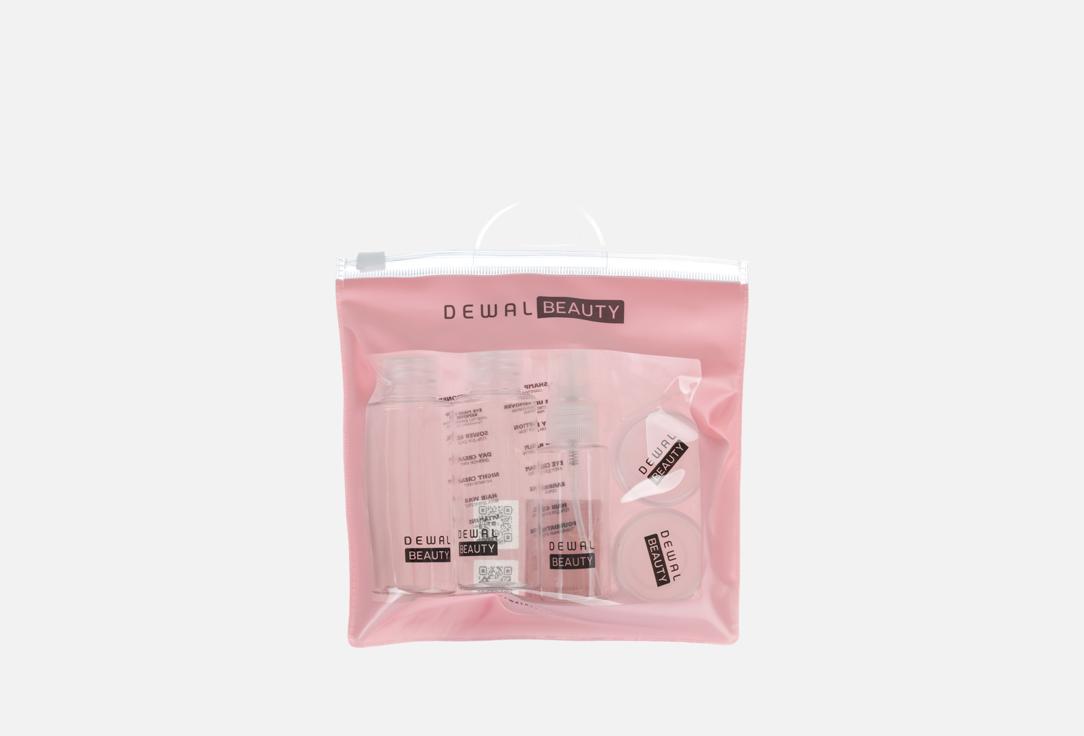 

Дорожный набор баночек для путешествий DEWAL, Прозрачный, Travel jar set for travel DBTS5S 5 шт