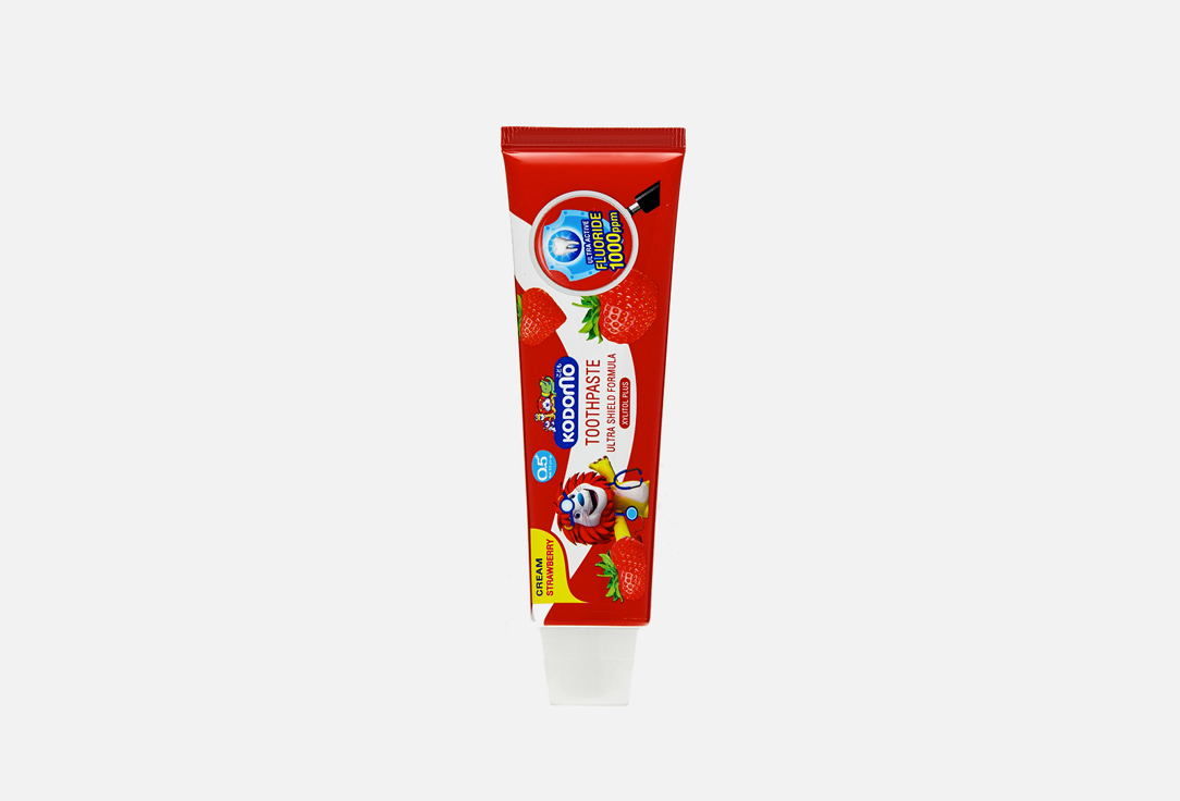 Зубная паста для детей с 6 месяцев с ароматом клубники LION Kodomo 65 г паста зубная lion для детей с 6 месяцев с ароматом клубники 65 г