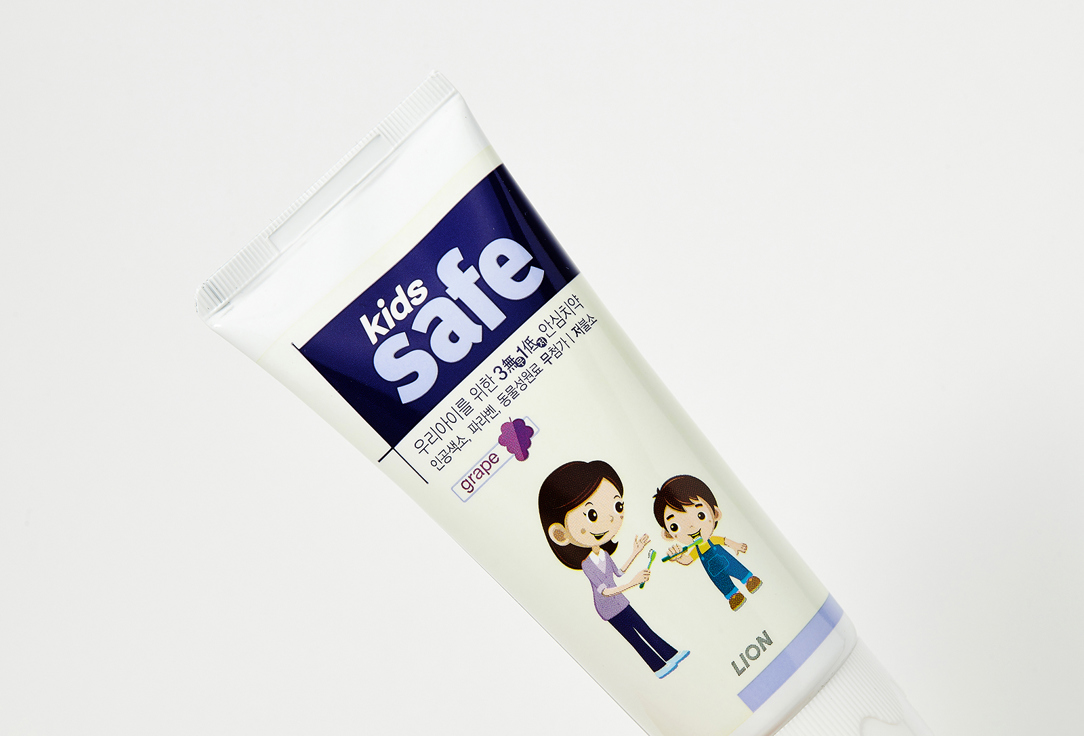 Детская зубная паста со вкусом винограда Lion Kids Safe 