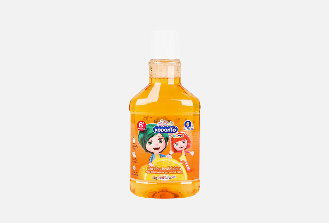 Ополаскиватель для полости рта для детей с 6 лет с ароматом апельсина Lion Kodomo 