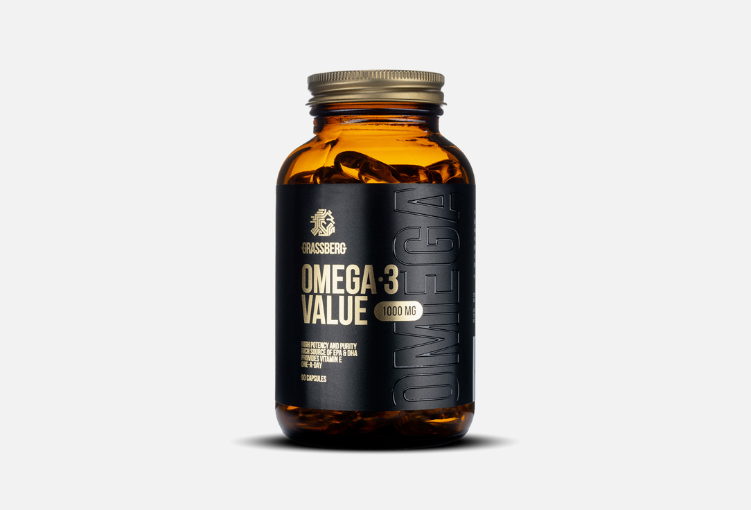 Биологически активная добавка GRASSBERG Omega-3 Value 1000 mg 