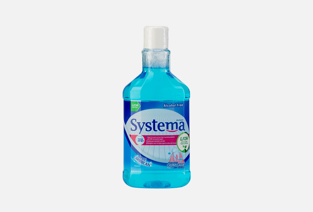 

Ополаскиватель для полости рта "Морской бриз" LION, Systema Mouthwash Blue Caribbean 1 шт