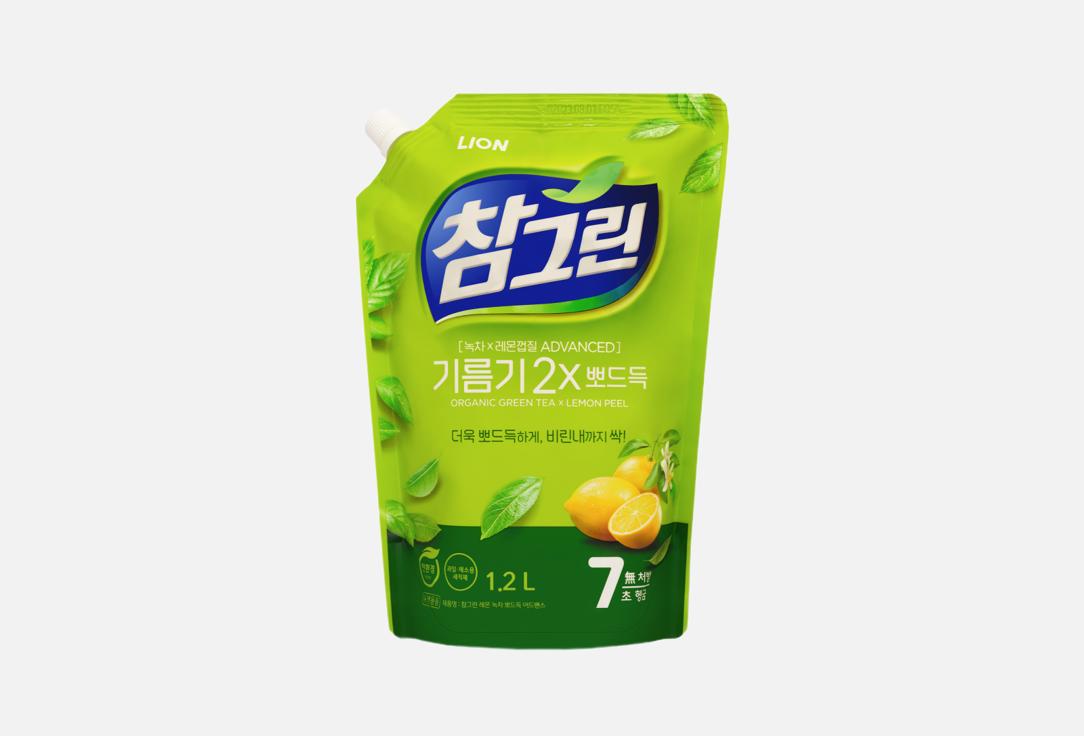 Изображение товара Средство для мытья посуды, овощей и фруктов Зеленый чай Lion Chamgreen