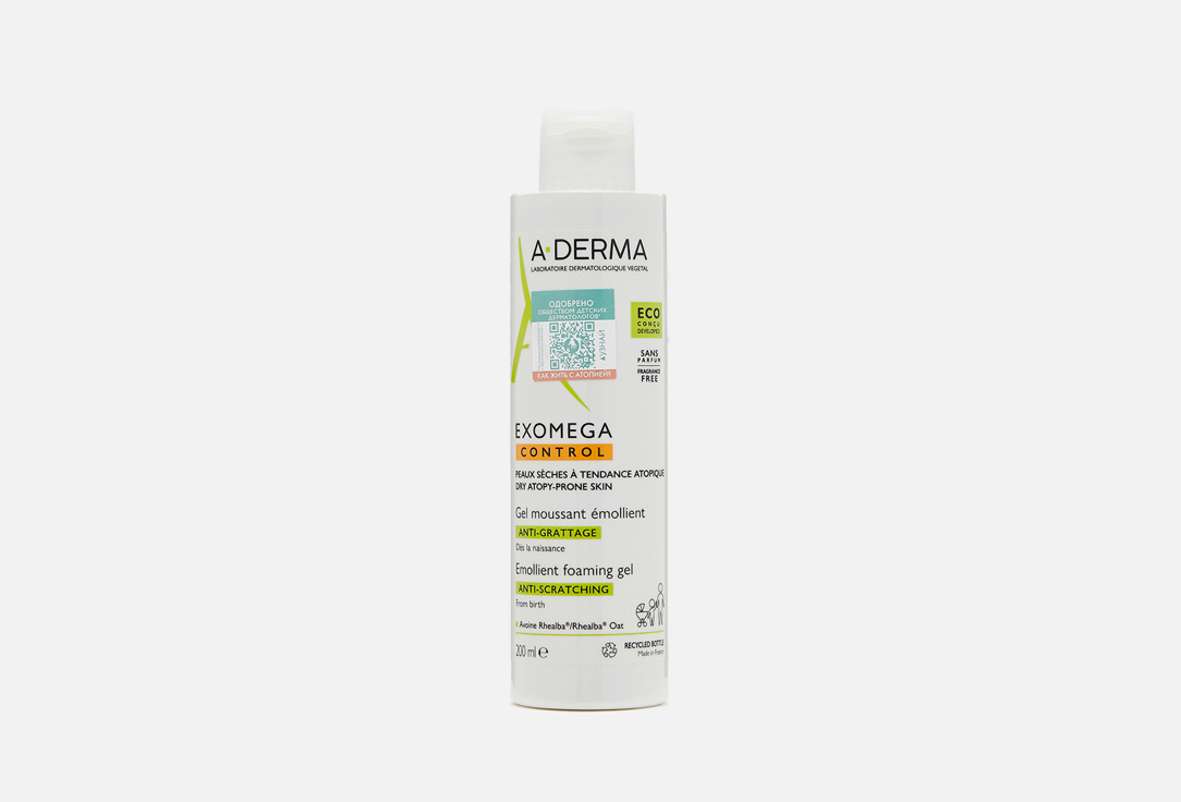 Изображение товара Смягчающий пенящийся гель для сухой кожи A-Derma EXOMEGA CONTROL