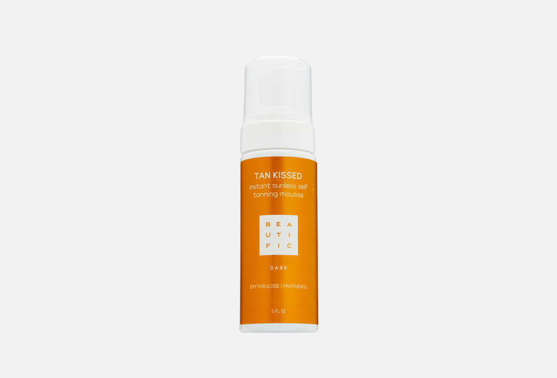 Мусс-автобронзант для тела тонирующий, с эритрулозой и пантенолом BEAUTIFIC TAN KISSED dark 150 мл